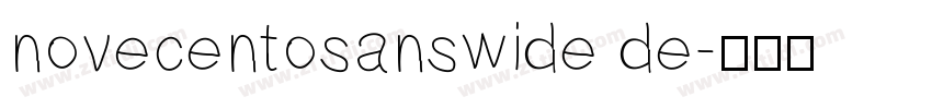 novecentosanswide de字体转换